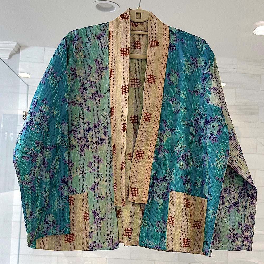 Handcrafted & Reversable Floral Patchwork Kimono … - image 3